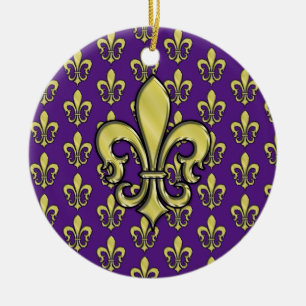 Elegant Fleur de Lis Design Ornament