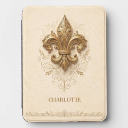 Elegant Fleur‑de‑Lis Personalized Kindle Cover