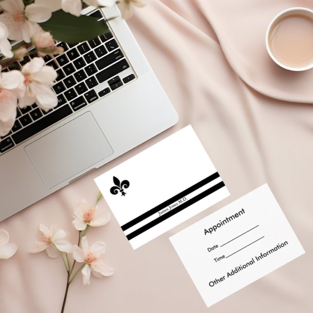 Elegant Fleur de Lis Professional Business Card (Creator Uploaded)