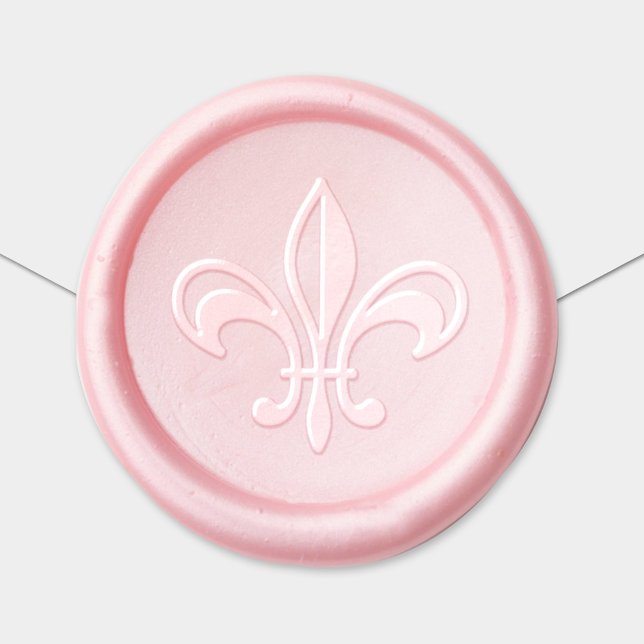 Elegant Fleur de Lis Symbol Wax Seal Sticker (Creator Uploaded)