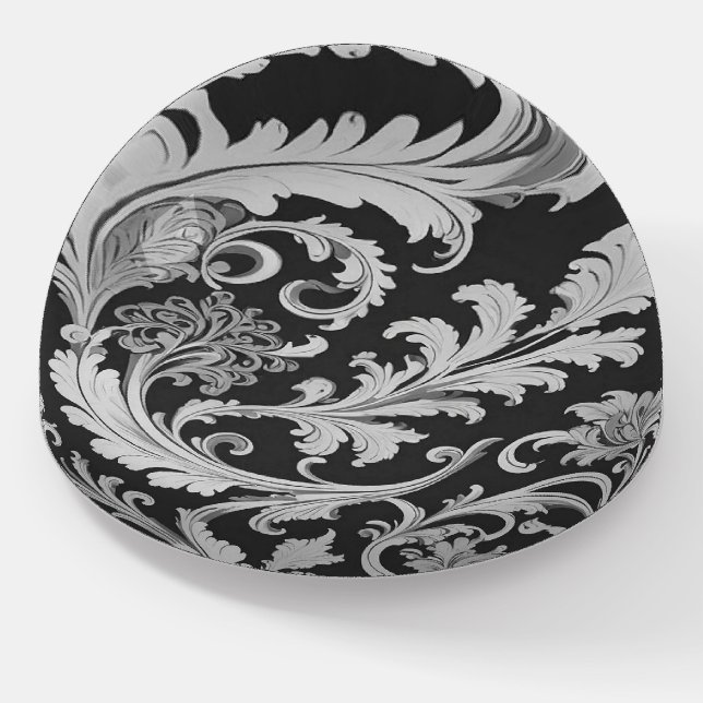 Elegant Fleur Vintage Pattern  Paperweight (Angled)