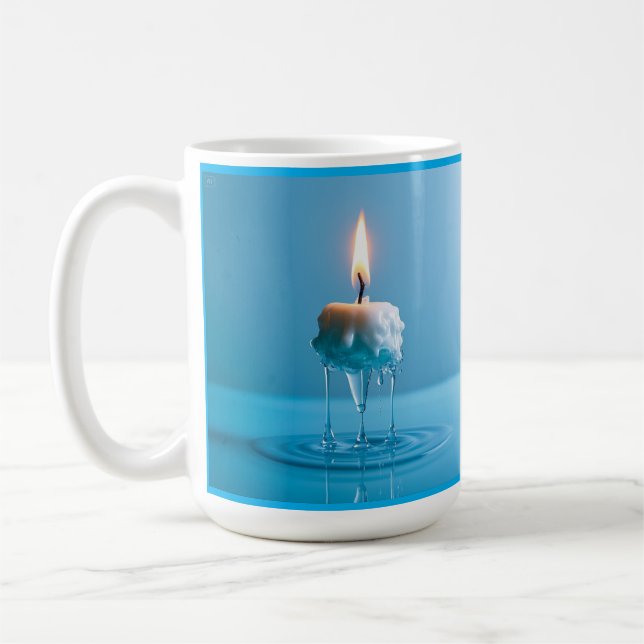 Elegant Floating Candle Coffee Mug (Left)