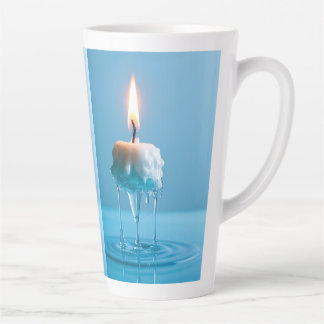 Elegant Floating Candle Latte Mug