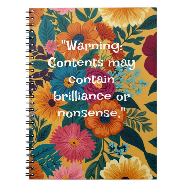Elegant Floral 2025 Notebook (Front)