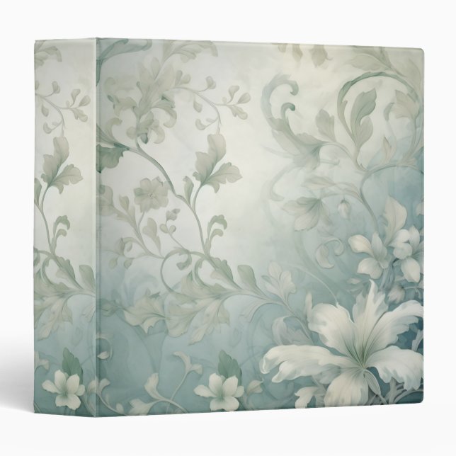 Elegant Floral  3 Ring Binder (Front/Spine)