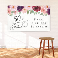 Elegant Floral 50th Birthday Party