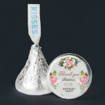 Elegant Floral 60th Birthday  Hershey®'s Kisses®<br><div class="desc">Conclude this special 60th birthday celebration in a elegant style with these beautifully hand painted thank you Hershey's Kisses favors with colorful yet gentle flowers -- leading with blush pink and greenery, yet adding interesting other touches of color. The text can be personalized for your party including the guest of...</div>