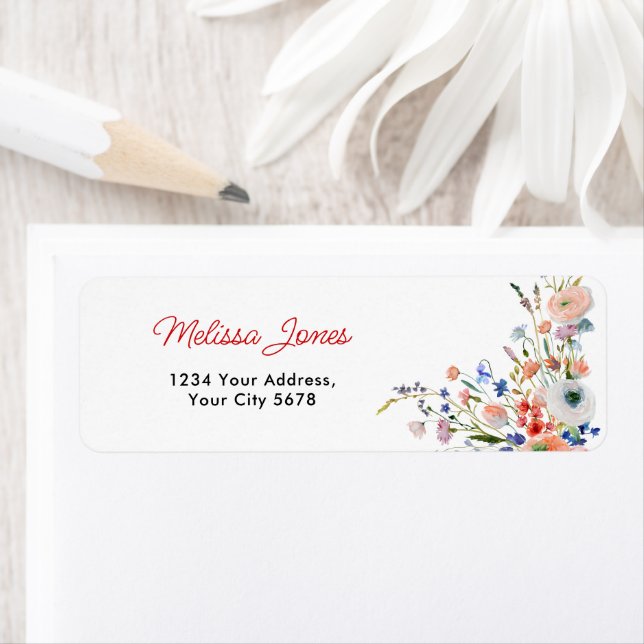 Elegant Floral Address Label (Insitu)