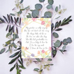 Elegant Floral Appreciation Poem for Nana Grandma Letterhead<br><div class="desc">Show your appreciation for your grandmother with this lovely poem to personalize with her name and qualities!</div>