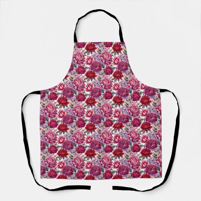 Elegant Floral  Apron (Front)