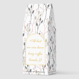 Elegant Floral Arch Retirement Party  Roasted Coffee