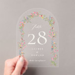elegant floral Arch wedding Acrylic Table Number<br><div class="desc">Link Here To See Zazzle Review This Product https://www.youtube.com/watch?v=R1R26IzwDDg ***this design is part of a collection*** _______________________ this design template is fully editable and customizable by you the customer - click personalize further button if you wish to move, add, delete, or make significant changes to the design _______________________ *if you...</div>
