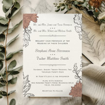 Elegant Floral Art Nouveau Formal Wedding