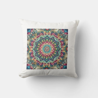 "Elegant Floral Art" Throw Pillow