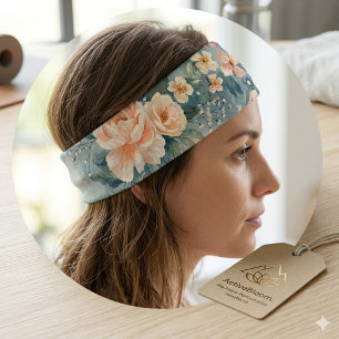 Elegant Floral Athletic Headband