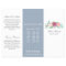 Elegant Floral Beauty Salon Trifold Brochure