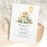 Elegant Floral Birthday Par-tea Invitation<br><div class="desc">Birthday par-tea invitations</div>