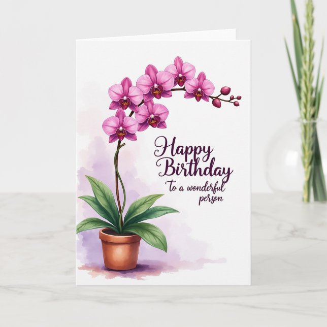 Elegant Floral Bloom Card (Front)