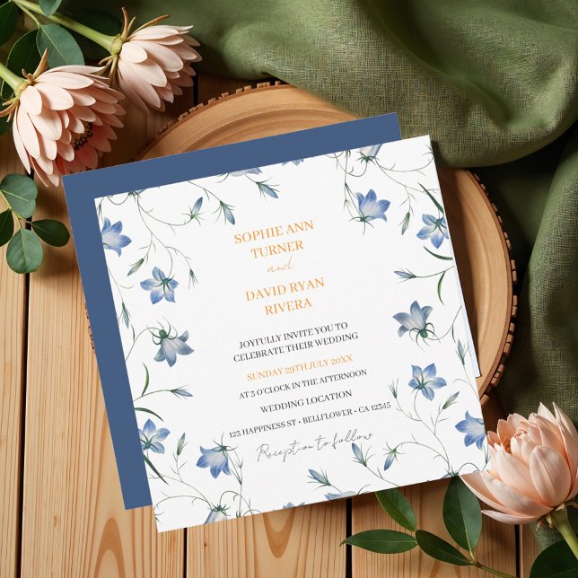 Elegant Floral Blue Bellflower Wedding (Creator Uploaded)
