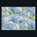 Elegant Floral Blue Hydrangea Pattern Wrapping Paper Sheets<br><div class="desc">These elegant floral wrapping paper sheets feature classic blue hydrangea flowers in full bloom completely covering the tissue paper. Perfect for wedding gift wrap and decoupage projects as well as other paper crafts. Designed by world renowned artist ©Tim Coffey.</div>