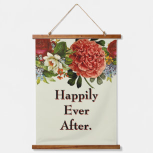 Elegant Floral BOHO retro Hydrangea Wedding Hanging Tapestry