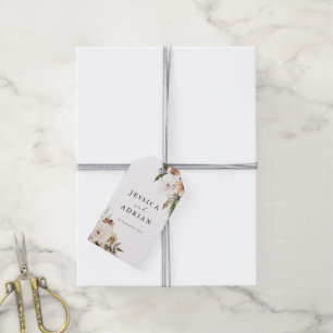 Elegant Floral Boho Wedding Gift Tags