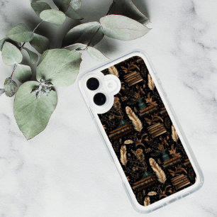 Elegant Floral & Book Design - A Readers Haven iPhone 16 Plus Case