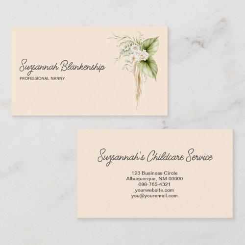Elegant Floral Border Right Details On Back