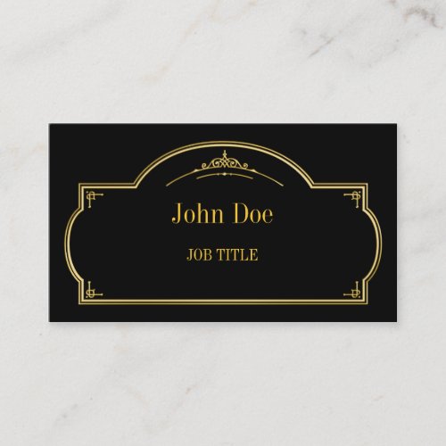 Elegant floral borders, gold business card templates