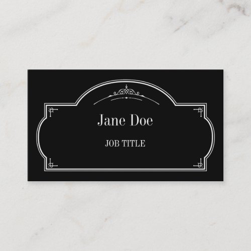 Elegant floral borders,white business cards