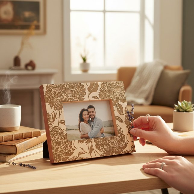 Elegant Floral Botanical Flower Pattern Engraved Frames (Creator Uploaded)