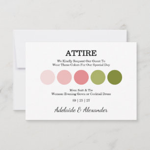 Elegant Floral Botanical Rose Pink Wedding