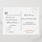 Elegant Floral Botaniqe Gold Foil Wedding RSVP