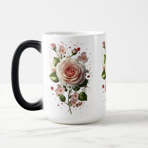 Elegant Floral Bouquet Morphing Mug – 15 oz