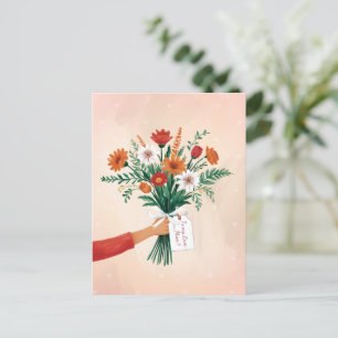 Elegant Floral Bouquet Mother's Day  Postcard