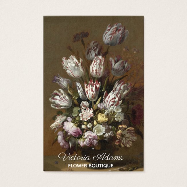 Elegant Floral Bouquet - Vintage Dutch Fine Art