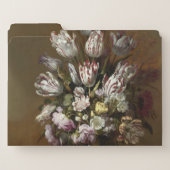 Elegant Floral Bouquet - Vintage Dutch Fine Art File Folder (Front Left)