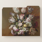 Elegant Floral Bouquet - Vintage Dutch Fine Art File Folder (Back Left)