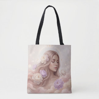 Elegant Floral Bouquet with Delicate Butterflies Tote Bag