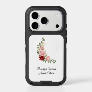 Elegant Floral Bouquet with Inspiring Quote iPhone 17 Pro Case