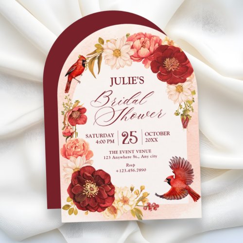 Elegant Floral branch bridal shower Invitation