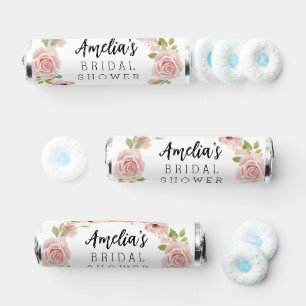 Elegant Floral Bridal Shower Breath Savers® Mints