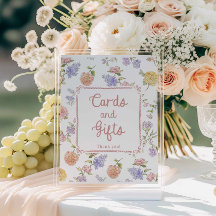 Elegant Floral Bridal Shower Cards and Gifts
