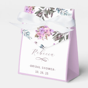 Elegant Floral Bridal Shower Favor Boxes