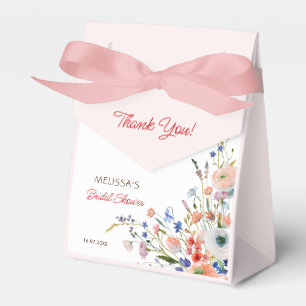 Elegant Floral Bridal Shower Favor Boxes