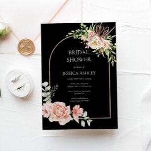 Elegant Floral Bridal Shower Invitation