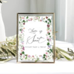 Elegant Floral Bridal Shower Love is Sweet Poster<br><div class="desc">A Love is Sweet Poster is a stunning work of art that celebrates the beauty and sweetness of love. The delicate brushstrokes of the watercolor create a mesmerizing effect, showcasing the intricate details of each flower and leaf. The colors blend seamlessly, giving the poster a soft and romantic quality. The...</div>