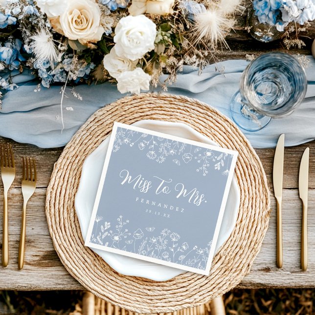 Elegant Floral Bridal Shower Napkins (Creator Uploaded)