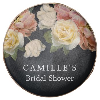 Elegant Floral Bridal Shower Personalized Chocolate Covered Oreo by CavaPartyDesign at Zazzle