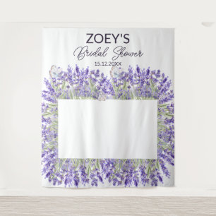 Elegant Floral Bridal Shower Photo Booth Backdrop